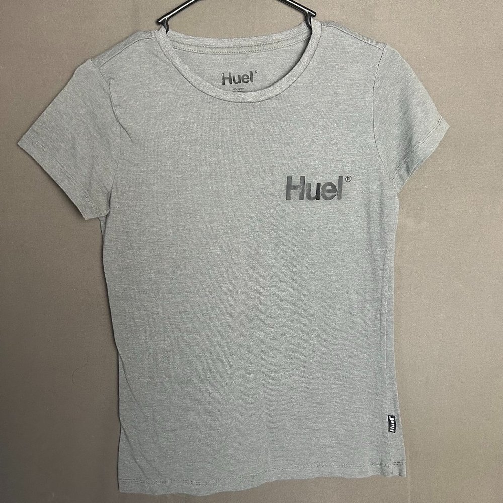 Huel Simple Charcoal Grey Gray Short Sleeve T-Shirt Women's Size Small (1450)